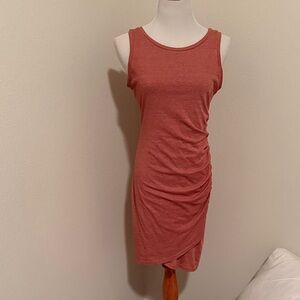 Leith Sleeveless Terracotta Mini Dress